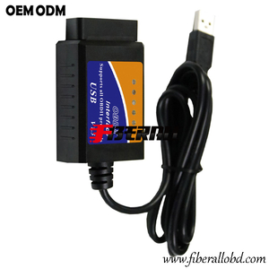 Leitor de código USB Car ELM327 e verificador de motor OBD
