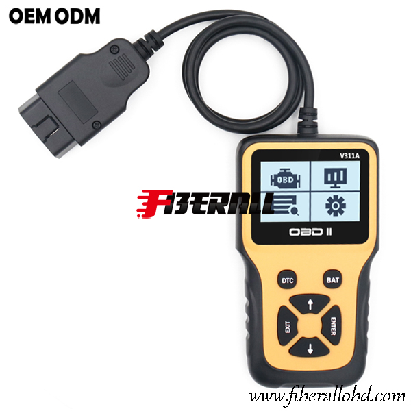 Ferramenta de diagnóstico automático portátil e leitor de código do motor OBD-II