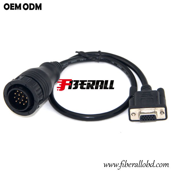 HDB15P para BENZ 14Pin OBD1 Cabo de diagnóstico automotivo